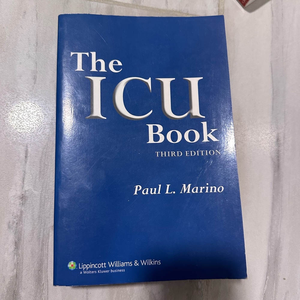 The ICU Book Third Edition by Paul L. Marino